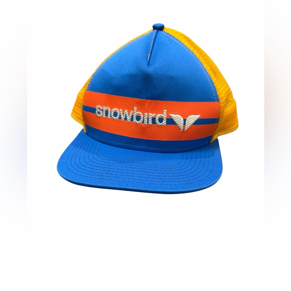 Snowbird Blue and Orange Trucker Hat